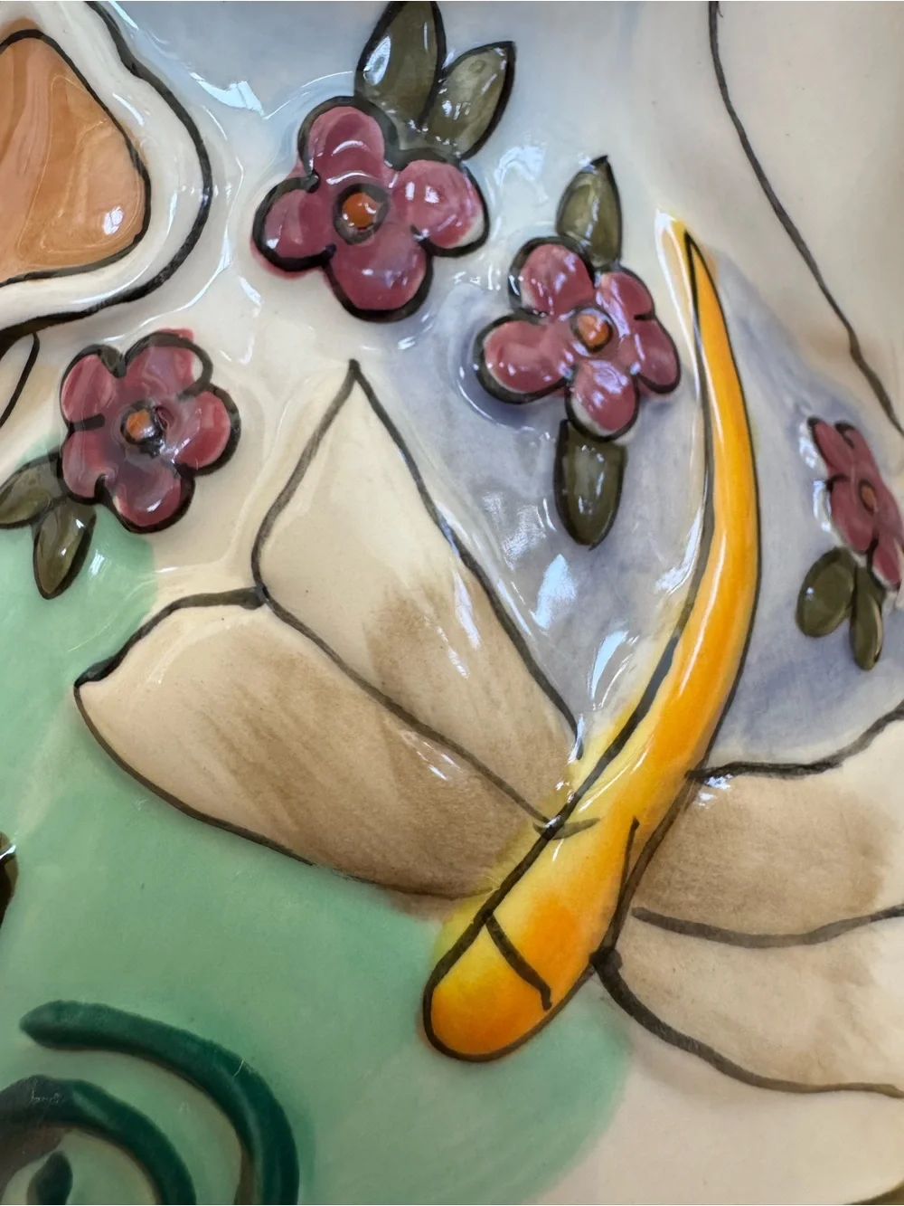 Collectible Teapot Hand-Painted by Heather Goldminc. Like New and Whimsical.